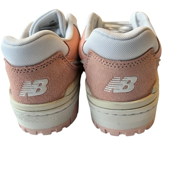 New Balance 550 Blush and White Sneakers - Picture 7 of 11